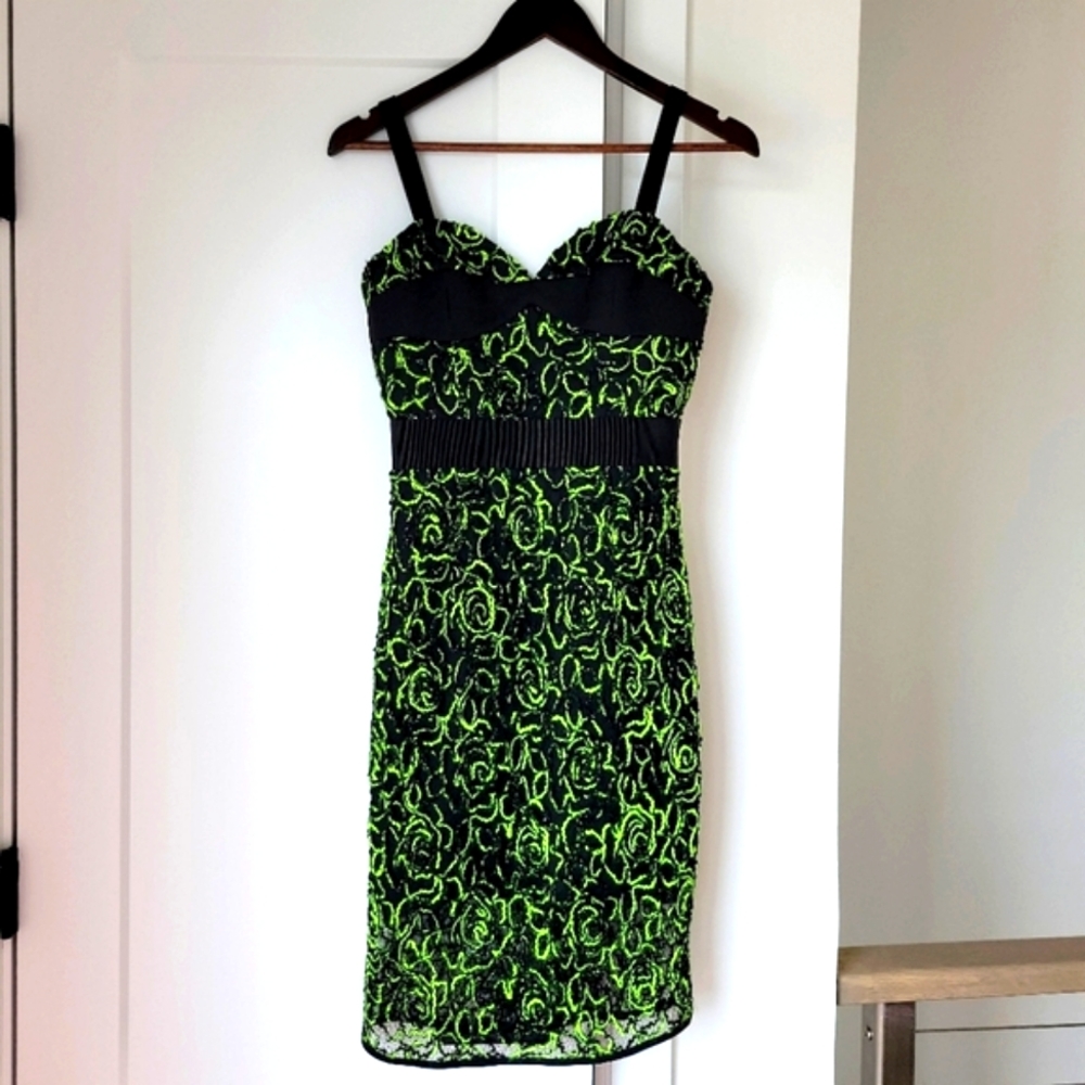Milly corset neon dress size 2
